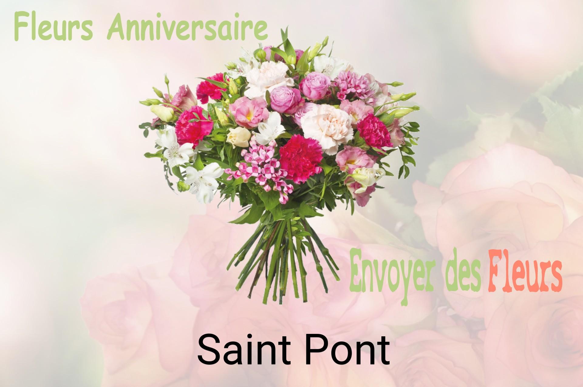 Bouquet de fleurs d’anniversaire livré à Saint-Pont