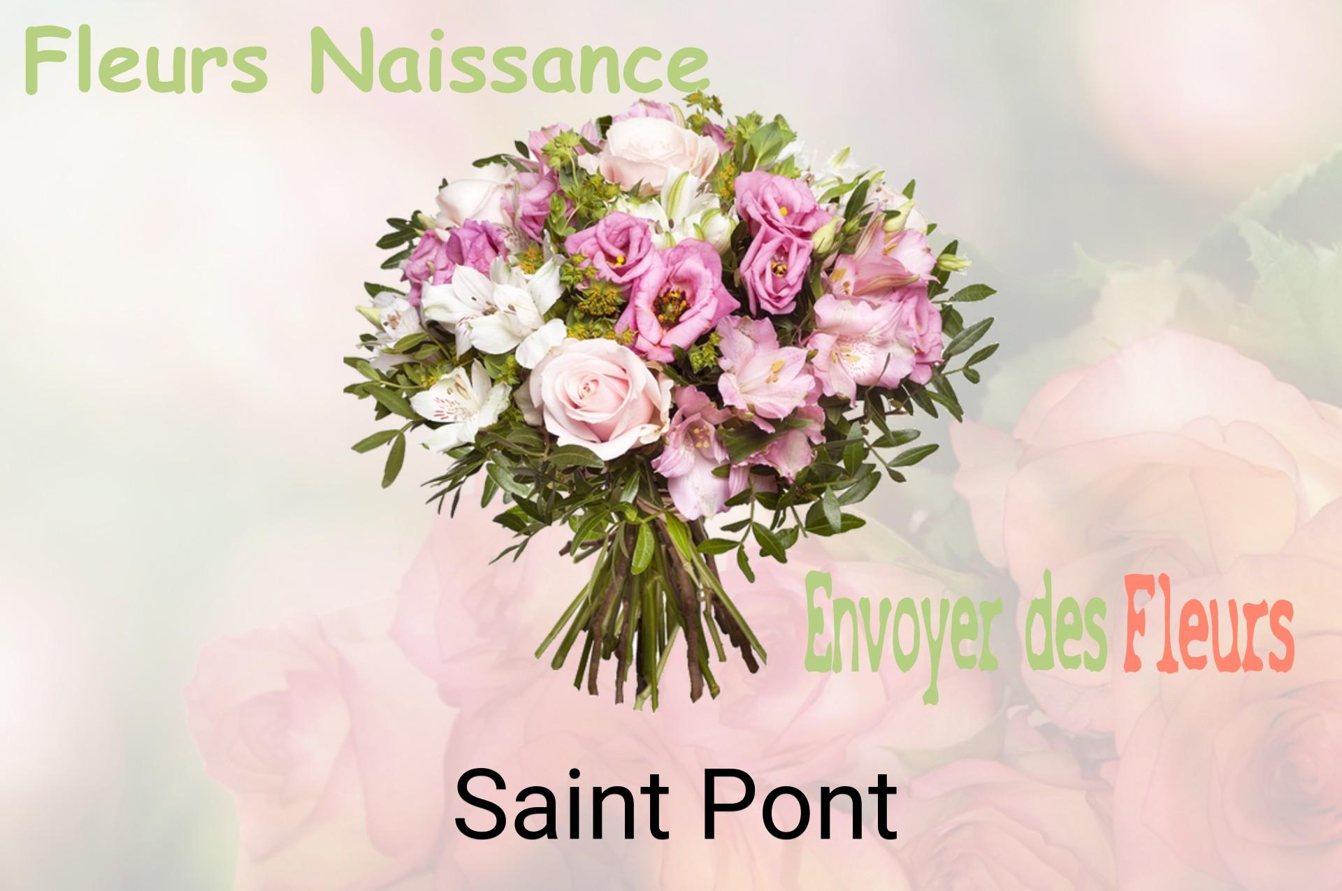 Bouquet de fleurs de naissance livré à Saint-Pont